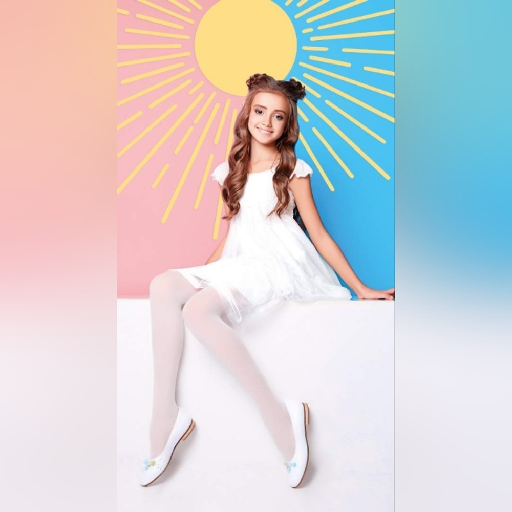 Fiore Young Lady 40 Den White Tights
